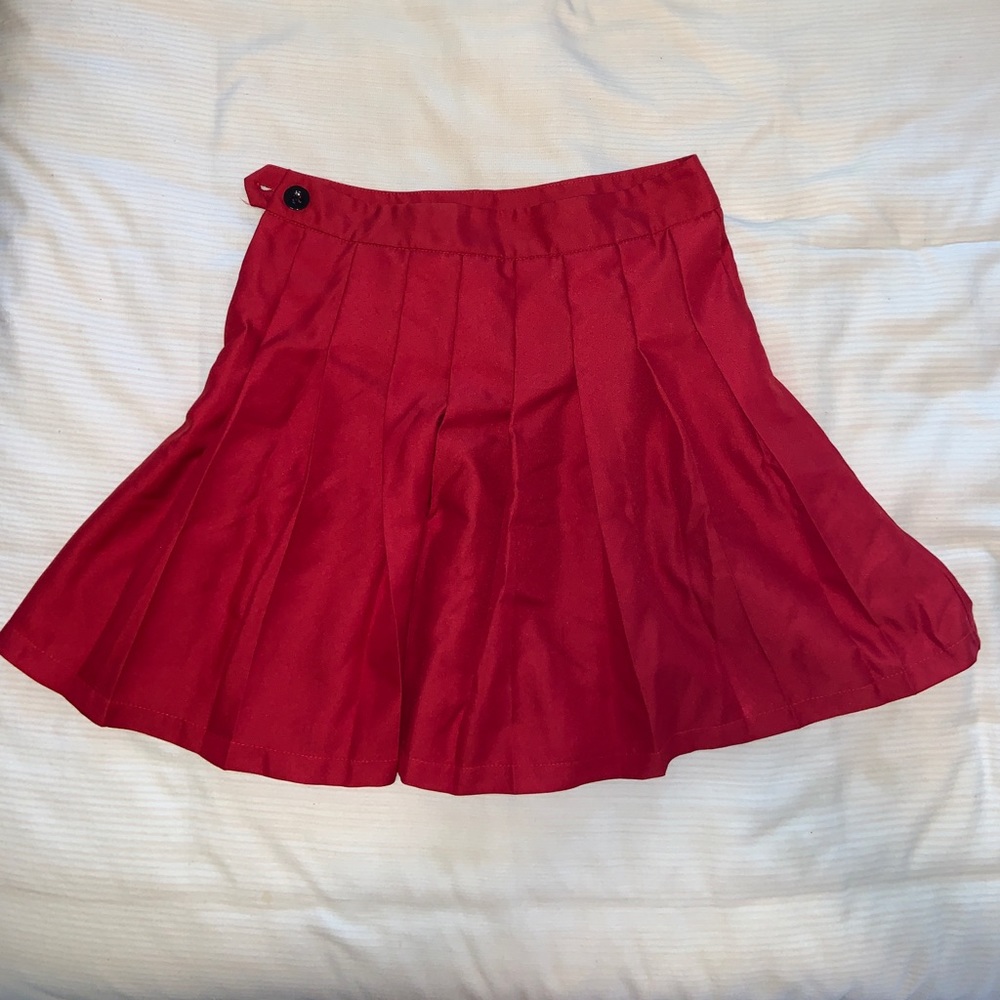 Cute red tennis skirt